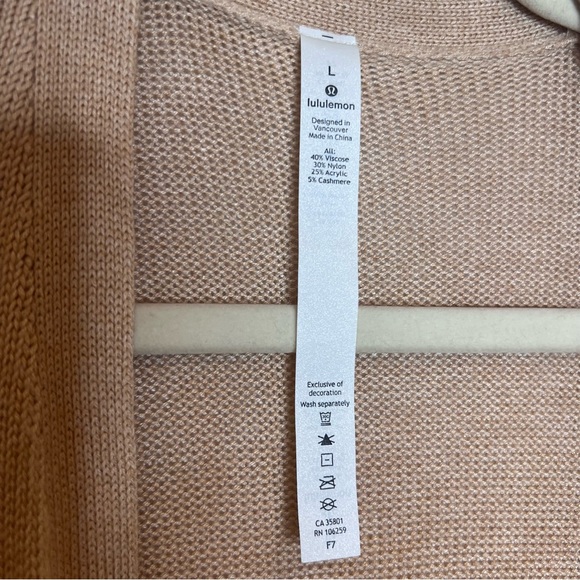 LULULEMON Sincerely Yours Wrap Sweater. Size Large - Picture 8 of 13